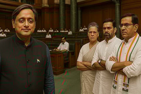 What truly drew attention was the notable absence of senior Congress MP Shashi Tharoor from the list of speakers.

