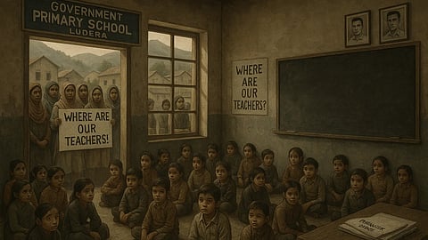 Since May 31,  not a single permanent teacher has taken charge. 