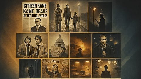 The image shows a poster compiling all the must-watch movies for media students discussed in the article.