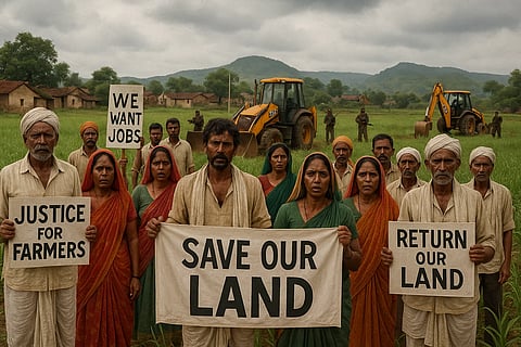 image of people asking for renegotiation of a 13 year old land deal.