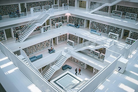 A library in Stuttgart, Germany