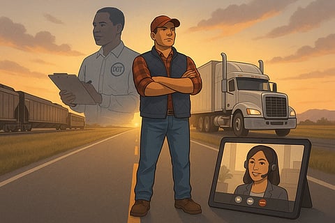 Truck driver after getting help from Substance abuse professional