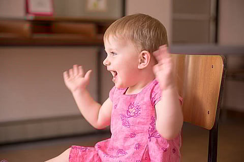 A child trying to communicate