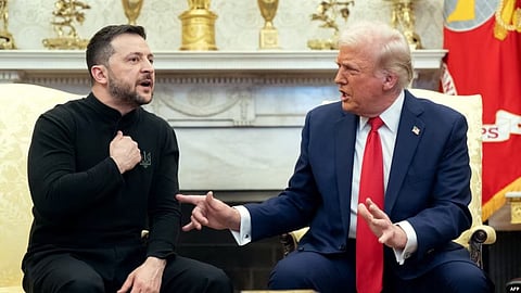 Image of Donald Trump and Volodymyr Zelensky 