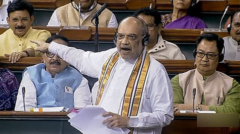 Amit Shah in Parliament