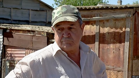 Vasyl is one of the remaining residents of the village of Maksymivka in Ukraine's Mykolayiv region near the Black Sea coast.
