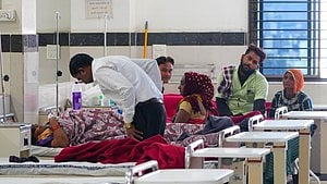 Ahmedabad: Patients are being shifted to M & J Eye Institute in Ahmedabad on Wednesday, Jan 17, 2024. Seventeen people have lost their vision partially following cataract surgery at a private trust-run hospital. 