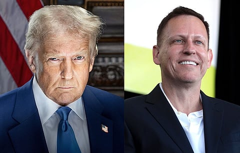 Image of Trump and Tech Tycoon Peter Thiel