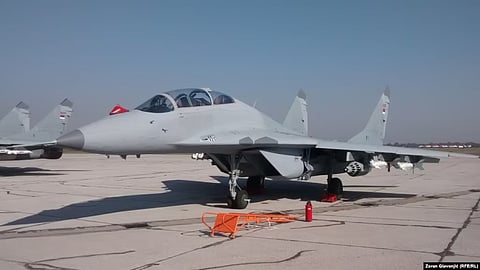 A Mig-29 jet