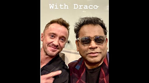 AR Rahman poses with Tom Felton, says he’s a major part of series ‘Gandhi’