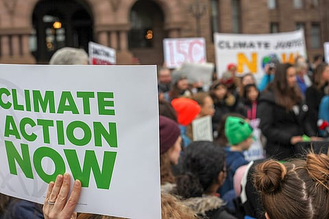 Hundreds of Thousands Mobilize Worldwide to ‘Draw the Line’ for Climate Action and Justice