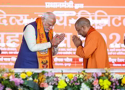 Image of Cm yogi and Pm Modi