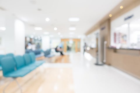Blur image of hospital