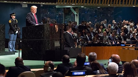 Trump Alleges “Triple Sabotage” During UN Visit: Escalator Stop, Teleprompter Blackout, Audio Issues