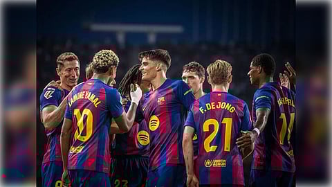 La Liga: Barca go top after beating Real Sociedad 2-1