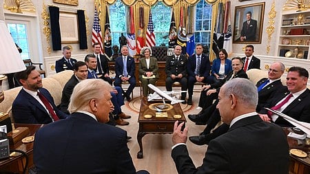 Trump has formally announced his 20-point peace plan to end the Israel-Hamas war in Gaza as he met Israeli Prime Minister Benjamin Netanyahu at the White House earlier in the day.