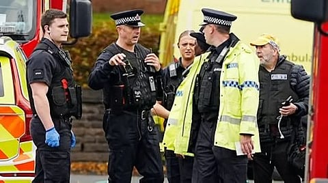 Image of police at Manchester Synagogue Attack