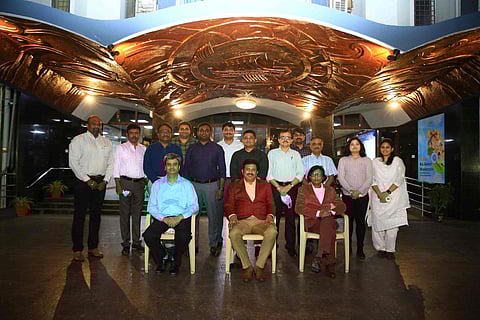 Chennai Customs officials in front of the Customs Facilitation Centre