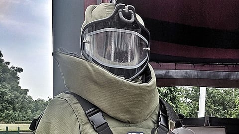 Image of Indian army protective suit 