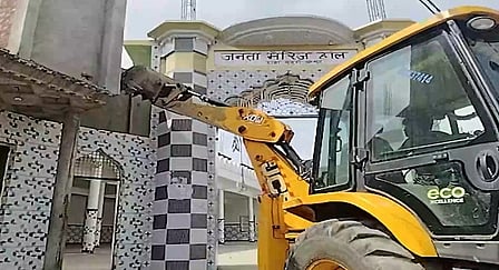 On Dussehra, the district administration in Sambhal launched a major demolition drive against encroachments, bringing down a mosque and a marriage hall built on government land in Rawa Buzurg village.

