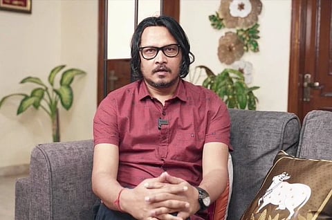 Image of journalist right wing  you tuber Ajeet Bharti 