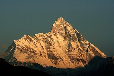 Nanda Devi, India's second highest peak, from the West.