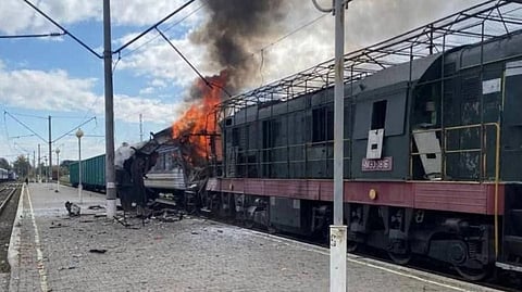 Train blast 