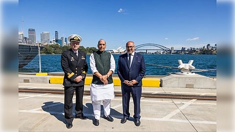 Singh arrived in Sydney on Wednesday for a two-day official visit to Australia at the invitation of the country's Deputy Prime Minister and Defence Minister, Richard Marles.