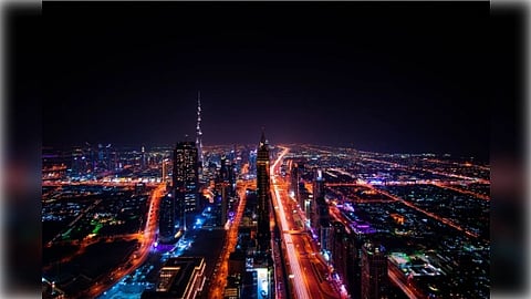 Dubai night view