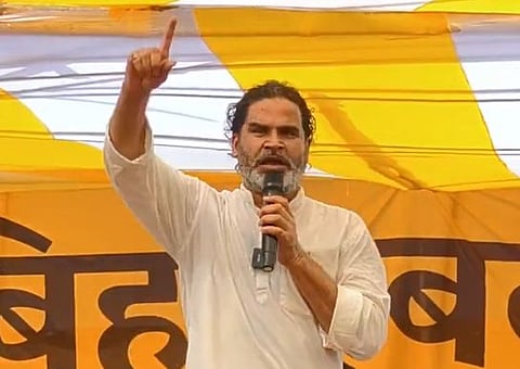 Prashant Kishor delivering a campaign speech before the 2025 Bihar Elections