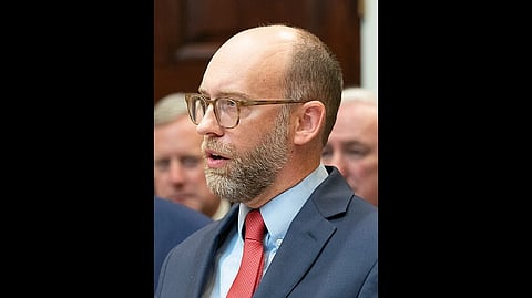 Russell Vought in 2019 with the United States Office of Management and Budget