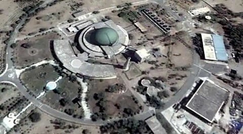 In the image Pakistan's Kahuta Nuclear facility in 1980s is shown from above.