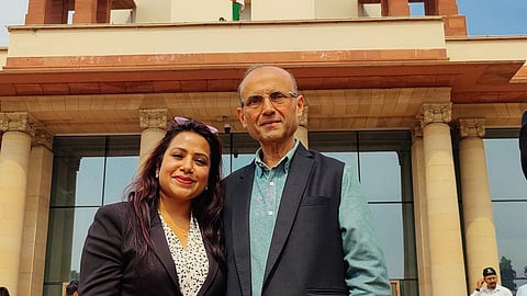Walia with activist, filmaker and journalist Deepika Narayan Bhardwaj.