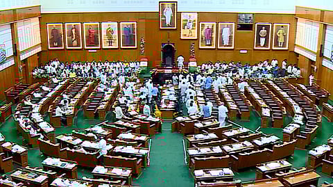 Screenshot from the webcast of the Karnataka Legislative Assembly House Proceedings, 18 December 2025