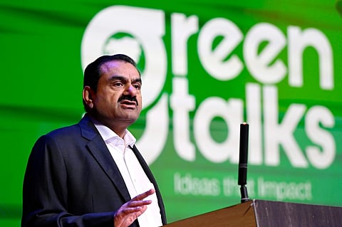Gautam Adani speaking at a conference- Green Talks