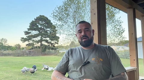 A screenshot of Aaron Spencer announcing his candidacy for  Lonoke County Sheriff.