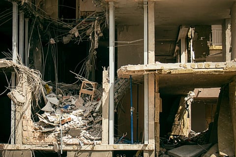 Representational image of a building in ruins in Syria. 
