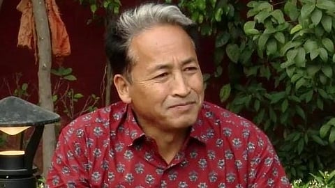 Sonam Wangchuk in a press conference