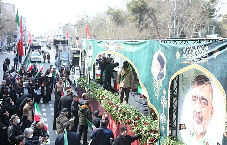 Iran holds funeral for sunk frigate