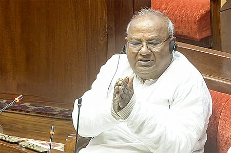 JD(S)-Congress alliance a ‘forced marriage’, ended in divorce: Deve Gowda ​(Photo: IANS)