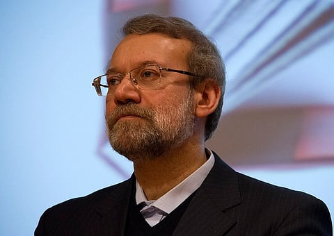 Image of Ali Larijani, an Iranian philosopher, conservative politician and the current chairman of the Parliament of Iran.