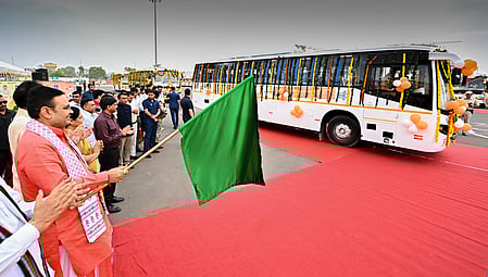 CM Bhajan Lal Sharma flags off 207 new buses on Rajasthan day
