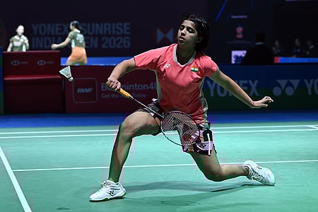 Tanvi Sharma, Hariharan Amsakarunan and MR Arjun advanced to the next stage of the Orleans Masters 2026 in Orleans, France, on Thursday. Photo credit: BAI
