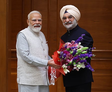 Viksit Delhi@2047: Delhi L-G TS Sandhu calls on PM Modi