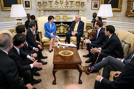 Trump, Takaichi put warmth on display as talks turn to Iran, energy, and trade