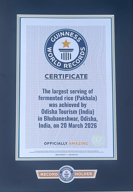 Odisha tourism achieves Guinness record for largest serving of