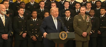 Iranian Navy at the bottom of the sea, claims Trump (Photo: @cspan/X)