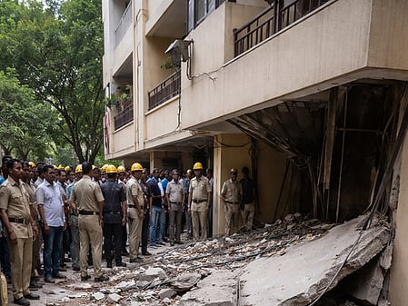 Two electricians killed in balcony slab collapse in Hyderabad