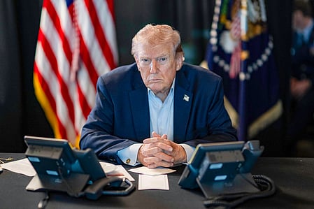 Trump says US and Iran holding