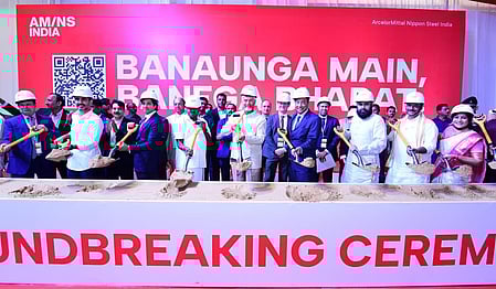 Andhra Pradesh CM lays foundation stone for Rs 1.35 lakh crore steel plant